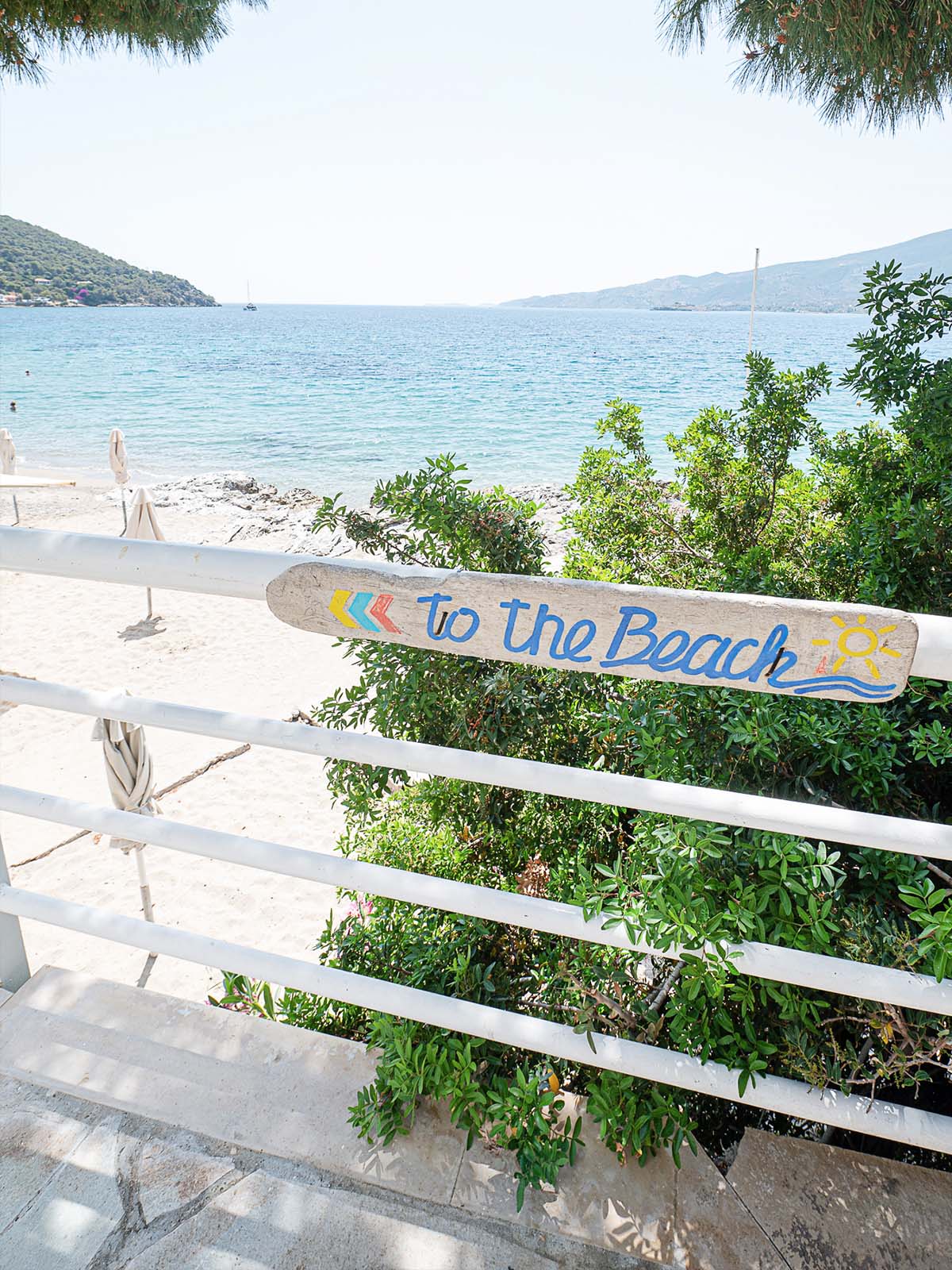 Golden View Beach Hotel Poros Private Beach